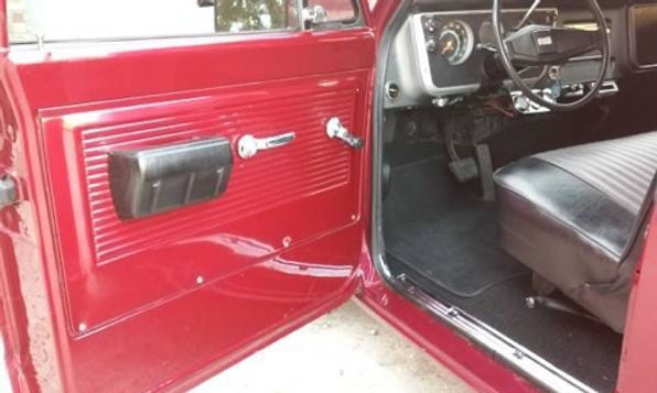 Red 1967 Chevrolet C-10 Pickup Truck with Black interior