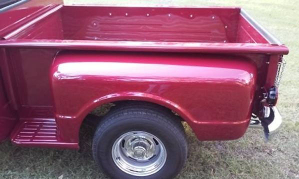 Red 1967 Chevrolet C-10 Pickup Truck with Black interior