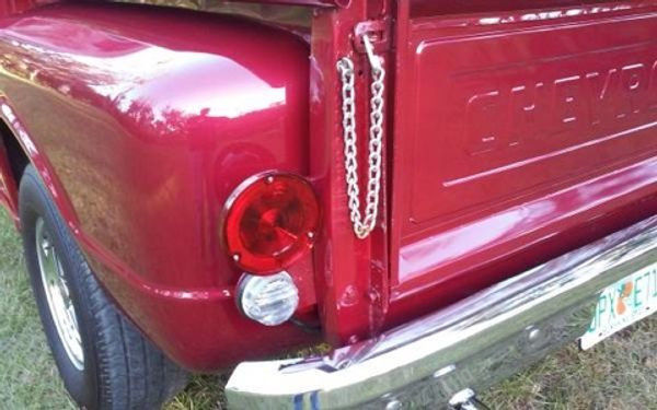 Red 1967 Chevrolet C-10 Pickup Truck with Black interior