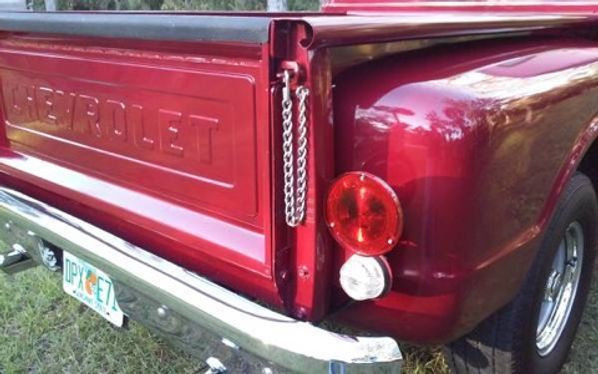 Red 1967 Chevrolet C-10 Pickup Truck with Black interior