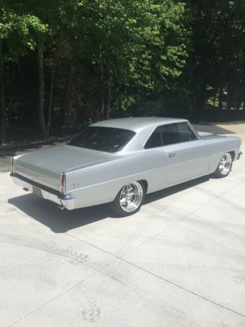 Silver 1967 Chevrolet Nova with Black interior