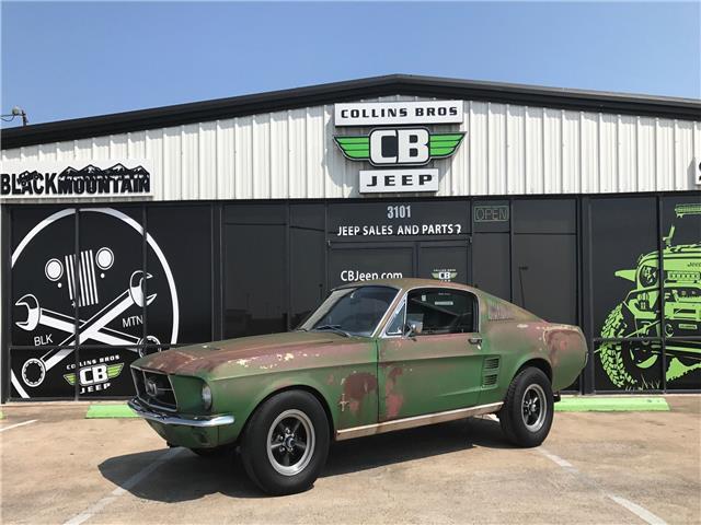 Gold 1967 Ford Mustang Fastback with Gold interior