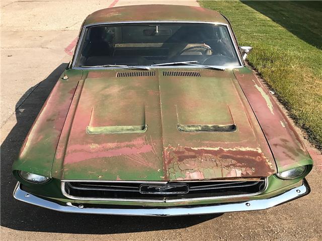 Gold 1967 Ford Mustang Fastback with Gold interior