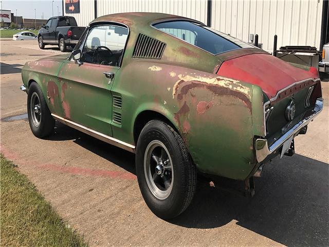 Gold 1967 Ford Mustang Fastback with Gold interior