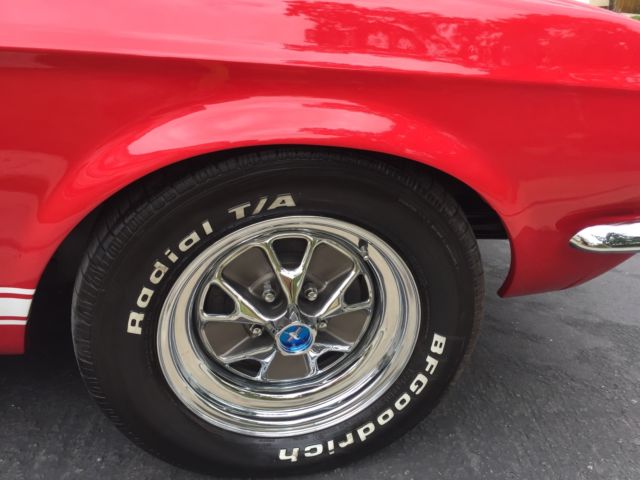 Red 1967 Ford Mustang Coupe with Black interior