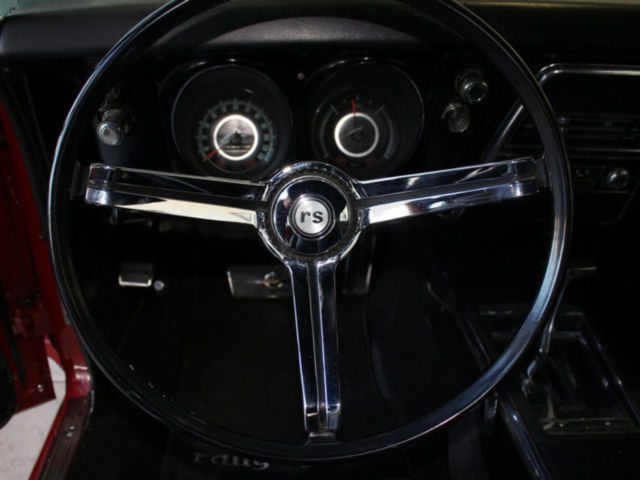 Red 1967 Chevrolet Camaro with Black interior