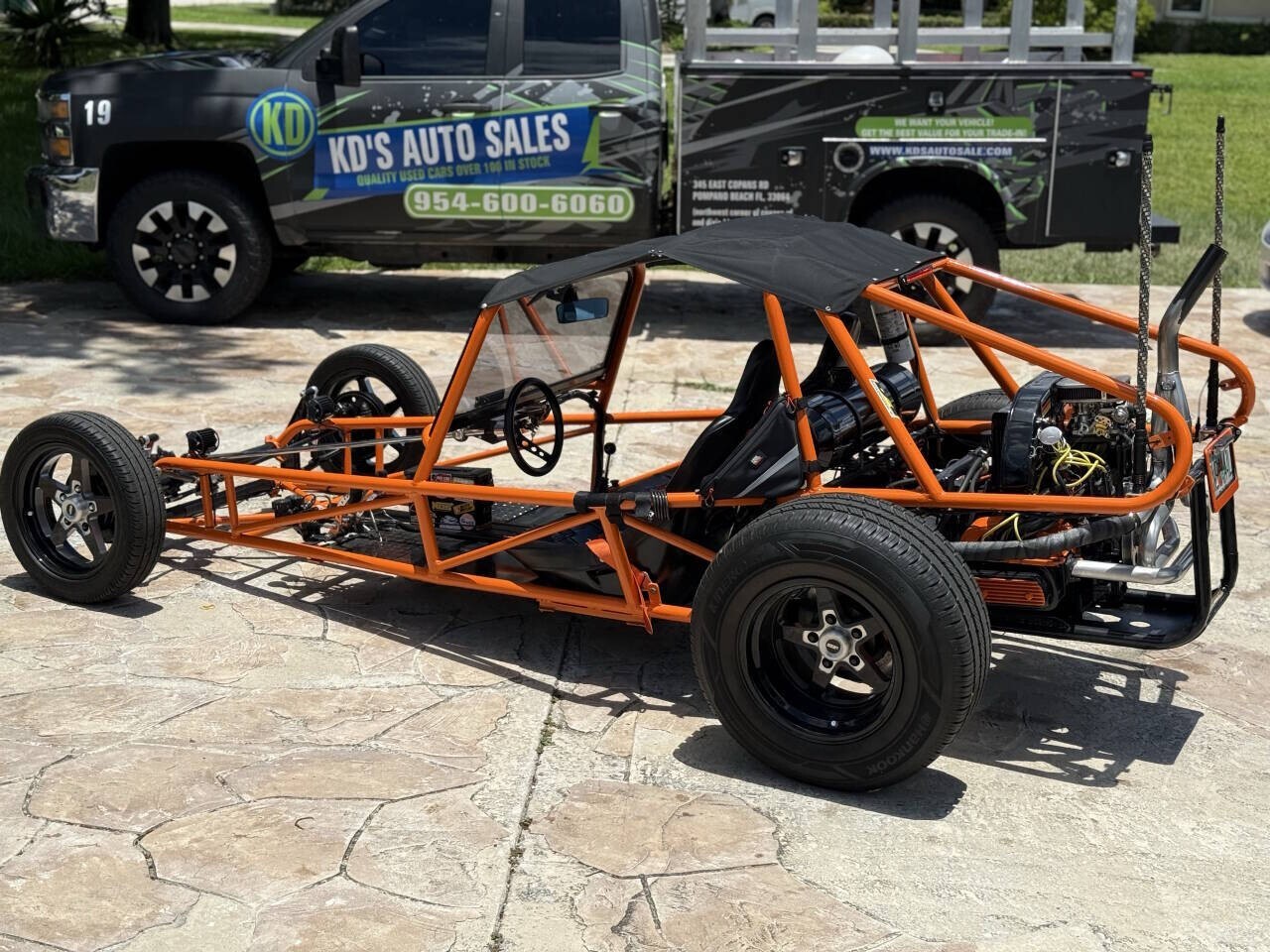 Orange 1967 Volkswagen Sand Rail Kit Car with Black interior