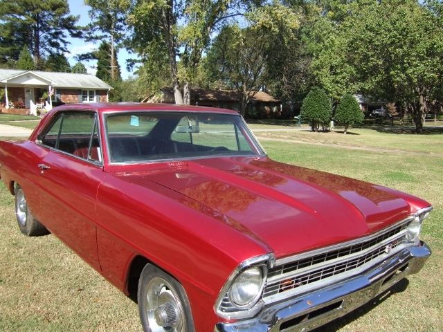 Red 1967 Chevrolet Nova 2drhdtp with Red interior
