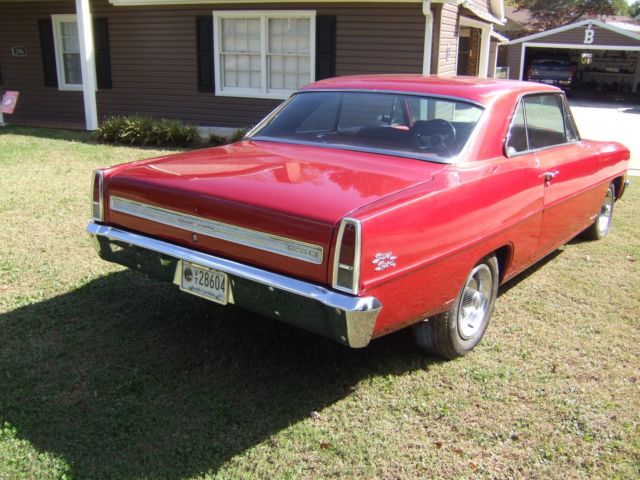 Red 1967 Chevrolet Nova 2drhdtp with Red interior