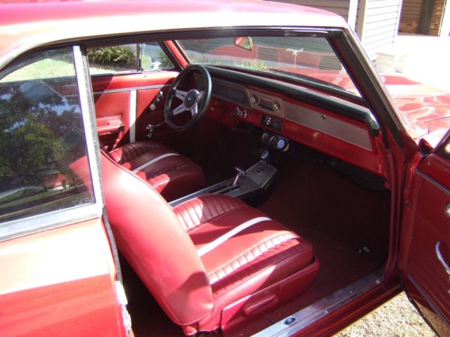 Red 1967 Chevrolet Nova 2drhdtp with Red interior
