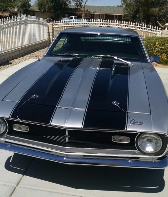 CORTEZ SILVER 1968 Chevrolet Camaro SPORT with Black interior