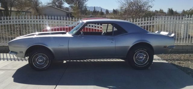 CORTEZ SILVER 1968 Chevrolet Camaro SPORT with Black interior