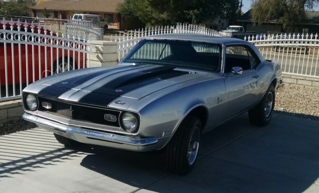 CORTEZ SILVER 1968 Chevrolet Camaro SPORT with Black interior