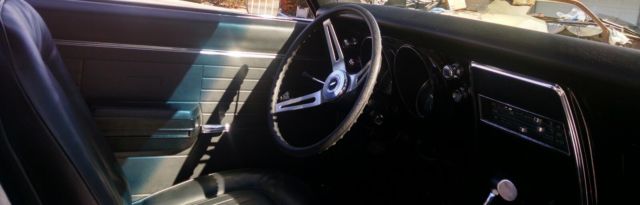 CORTEZ SILVER 1968 Chevrolet Camaro SPORT with Black interior