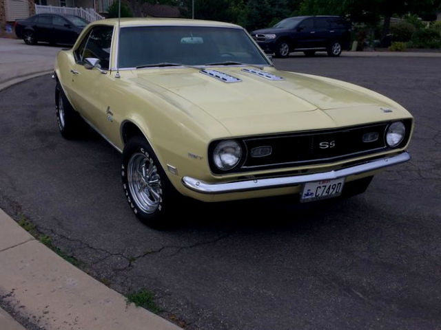 Yellow 1968 Chevrolet Camaro Coupe with Black interior