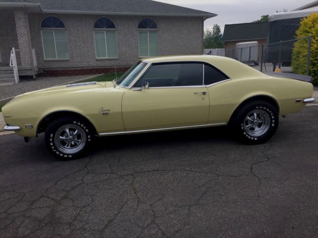 Yellow 1968 Chevrolet Camaro Coupe with Black interior