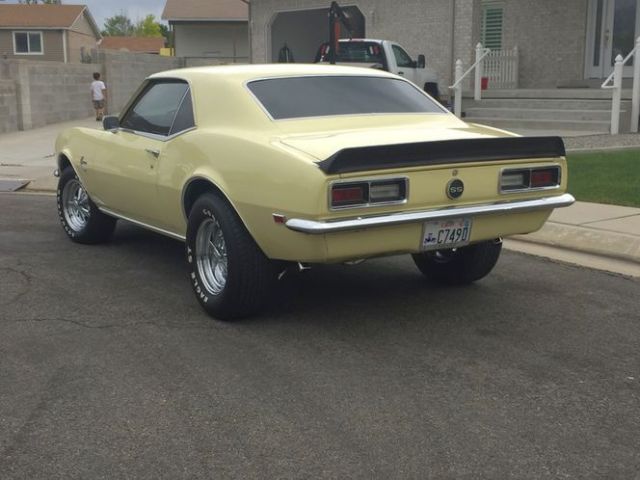 Yellow 1968 Chevrolet Camaro Coupe with Black interior
