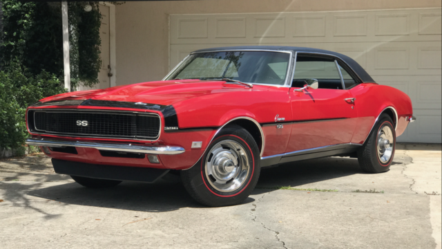 Red 1968 Chevrolet Camaro Coupe with Black interior