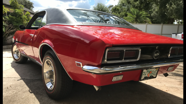 Red 1968 Chevrolet Camaro Coupe with Black interior