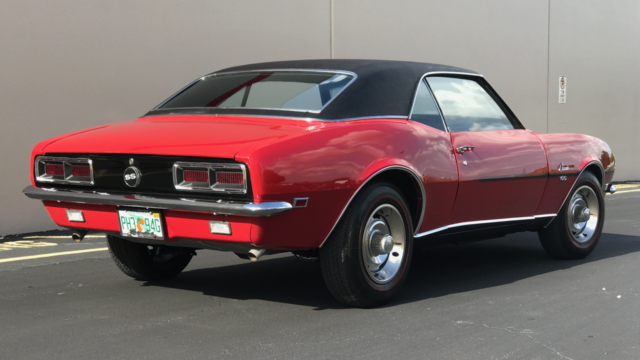 Red 1968 Chevrolet Camaro Coupe with Black interior