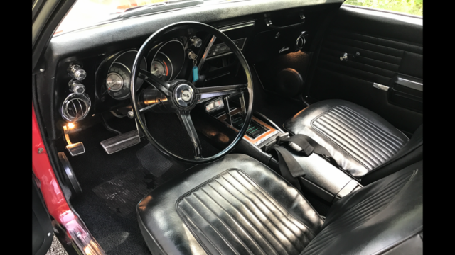 Red 1968 Chevrolet Camaro Coupe with Black interior