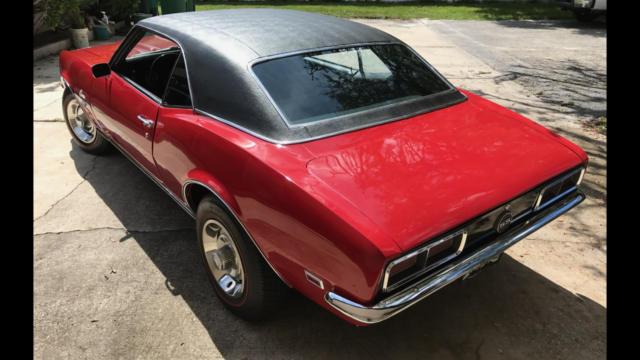 Red 1968 Chevrolet Camaro Coupe with Black interior