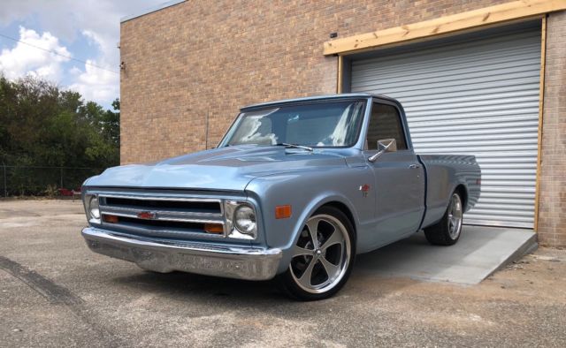 Blue 1968 Chevrolet C-10 Cab & Chassis with Black interior