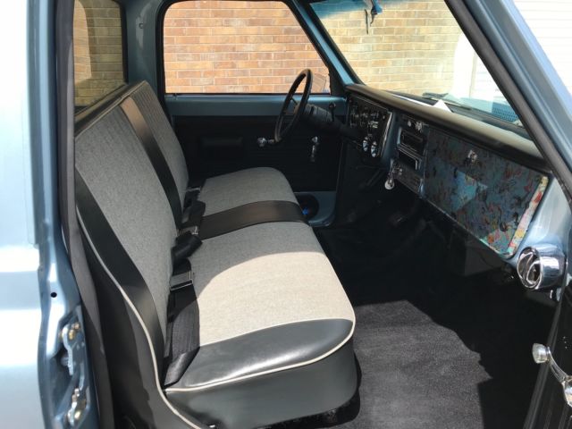 Blue 1968 Chevrolet C-10 Cab & Chassis with Black interior