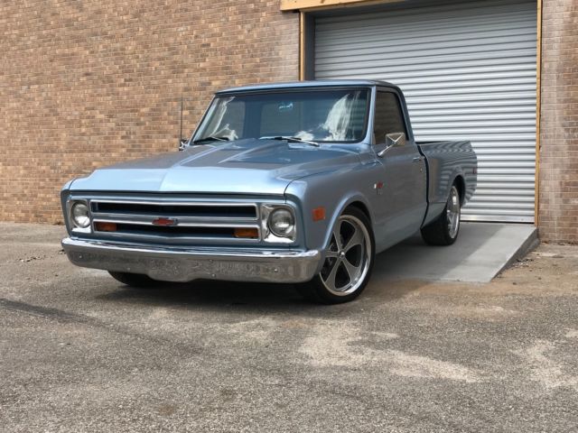 Blue 1968 Chevrolet C-10 Cab & Chassis with Black interior