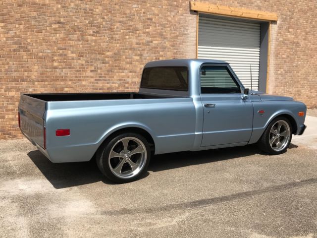 Blue 1968 Chevrolet C-10 Cab & Chassis with Black interior