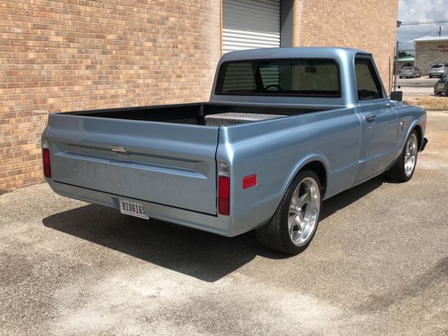 Blue 1968 Chevrolet C-10 Cab & Chassis with Black interior