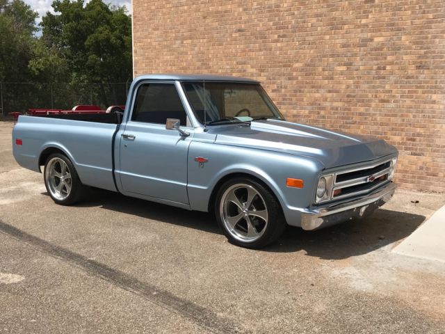 Blue 1968 Chevrolet C-10 Cab & Chassis with Black interior