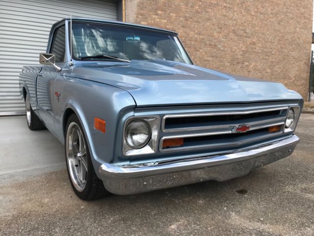 Blue 1968 Chevrolet C-10 Cab & Chassis with Black interior
