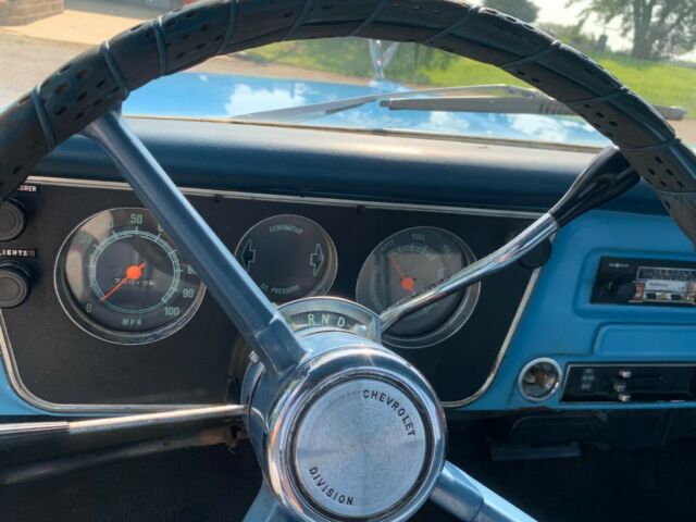 Blue 1968 Chevrolet C-10 Standard Cab Pickup with Blue interior