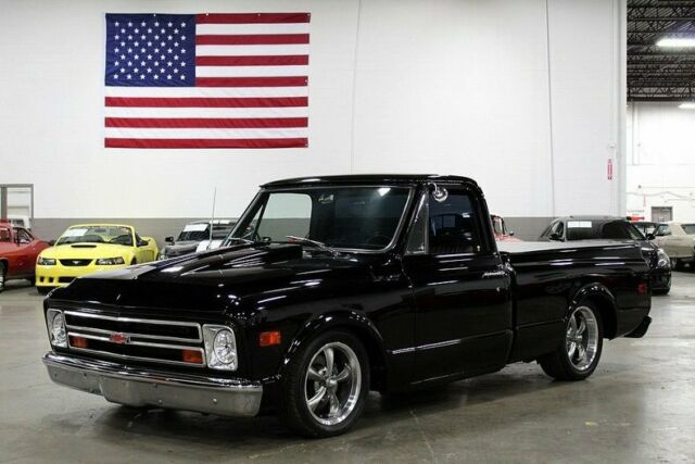 Black 1968 Chevrolet C-10 -- with Black interior