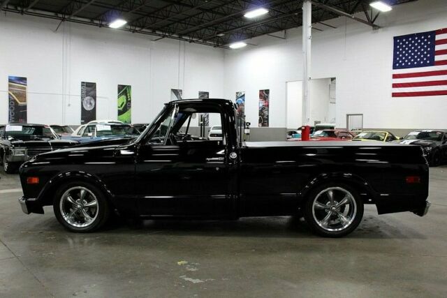 Black 1968 Chevrolet C-10 -- with Black interior