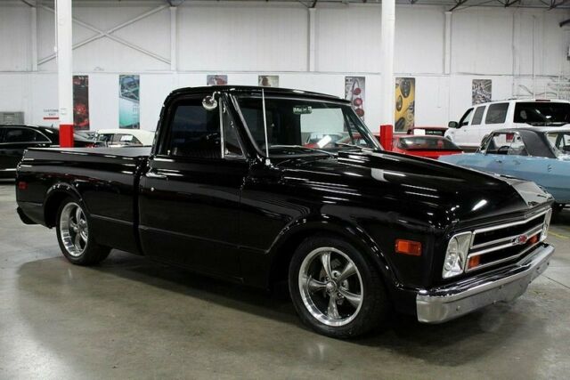 Black 1968 Chevrolet C-10 -- with Black interior