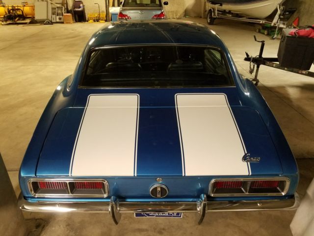 LeMans Blue 1968 Chevrolet Camaro Hardtop with Black interior