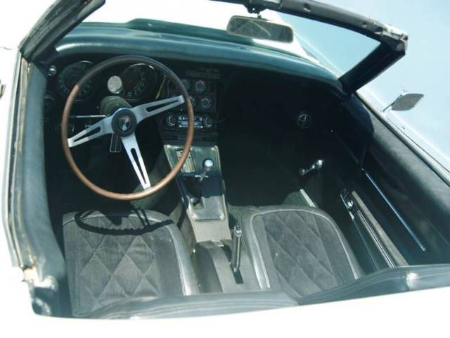 White 1968 Chevrolet Corvette Convertible with Black interior
