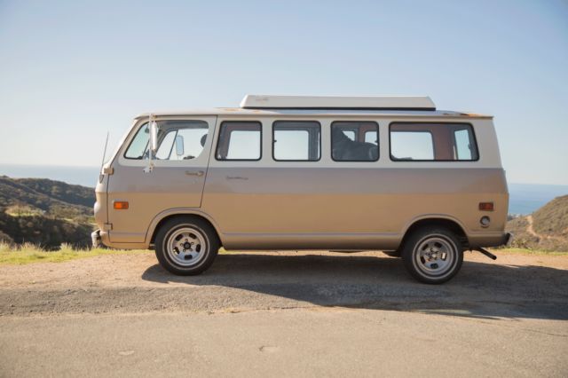 Gold 1968 Chevrolet G20 Van Standard Passenger Van with Gold interior