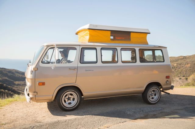 Gold 1968 Chevrolet G20 Van Standard Passenger Van with Gold interior