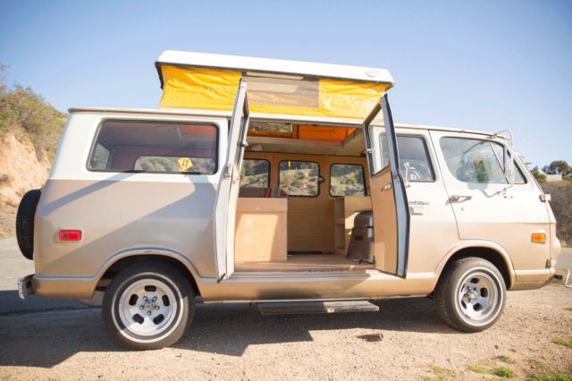 Gold 1968 Chevrolet G20 Van Standard Passenger Van with Gold interior