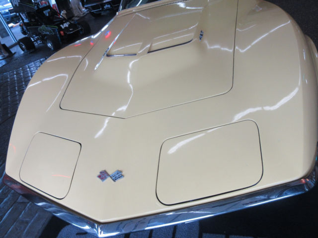 Yellow 1968 Chevrolet Corvette with Black interior