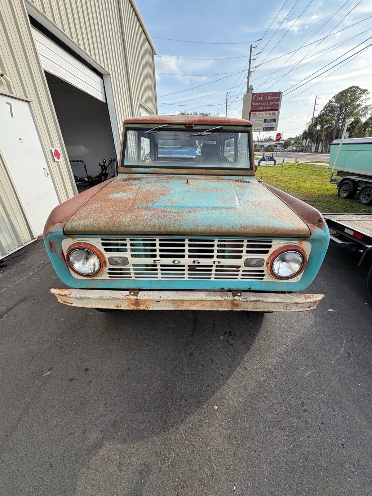 Blue 1968 Ford Bronco SUV with Blue interior