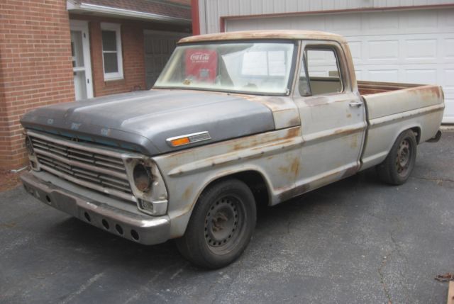 1968 Ford F-100 Standard Cab Pickup with Tan interior