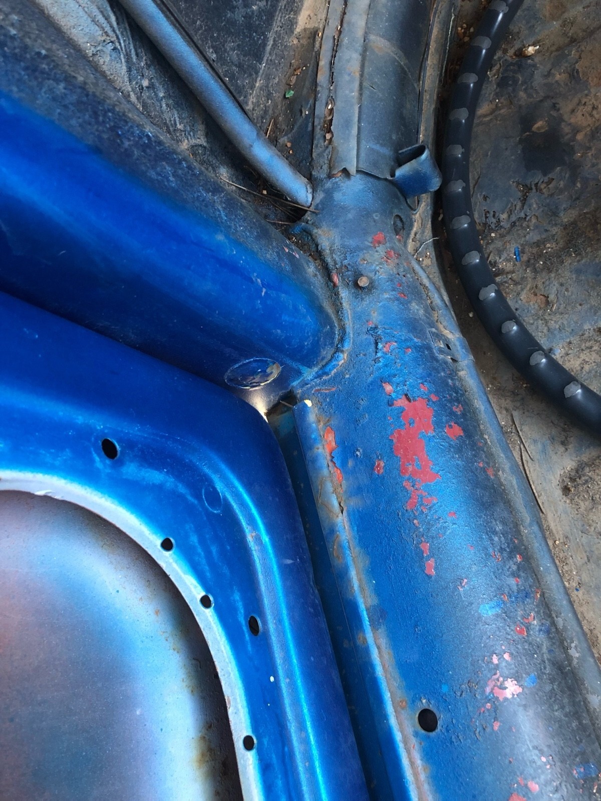 Blue 1968 Volkswagen Beetle