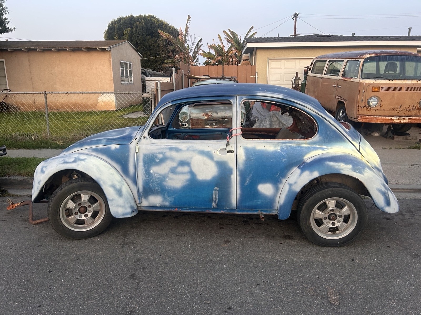 Blue 1968 Volkswagen Beetle