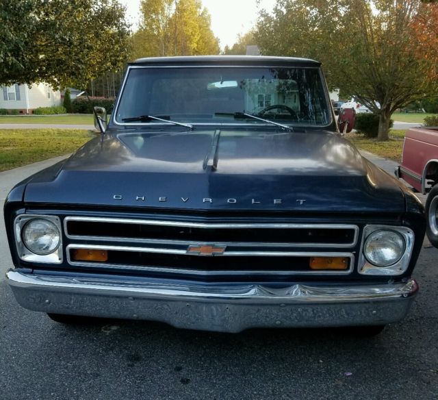 Blue 1969 Chevrolet C-10 Standard Cab Pickup
