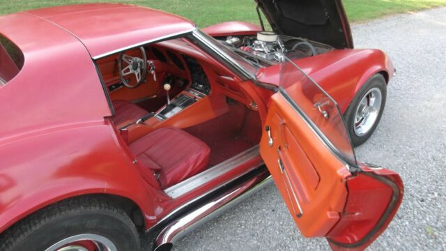 Red 1969 Chevrolet Corvette stingray with Red interior