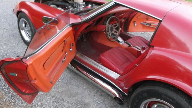 Red 1969 Chevrolet Corvette stingray with Red interior